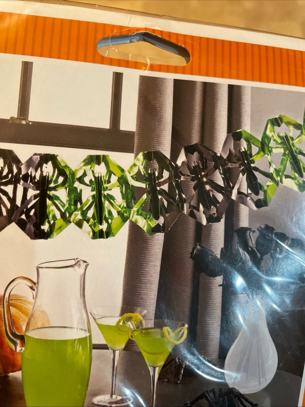 12' SPIDER GARLAND Halloween Party Decoration Home Decor Hanging Seasonal NEW